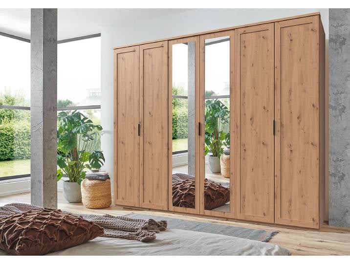 Drehtürenschränk Nadja 270cm Holz/Braun/Eiche Artisan Dekor