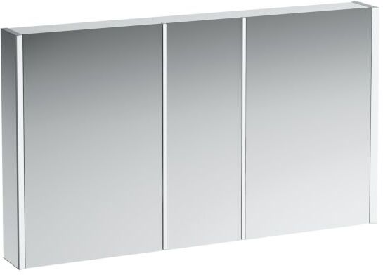LAUFEN Frame 25 LED-Spiegelschrank 4087049001441, 130cm, 3 Türen, Seite verspiegelt