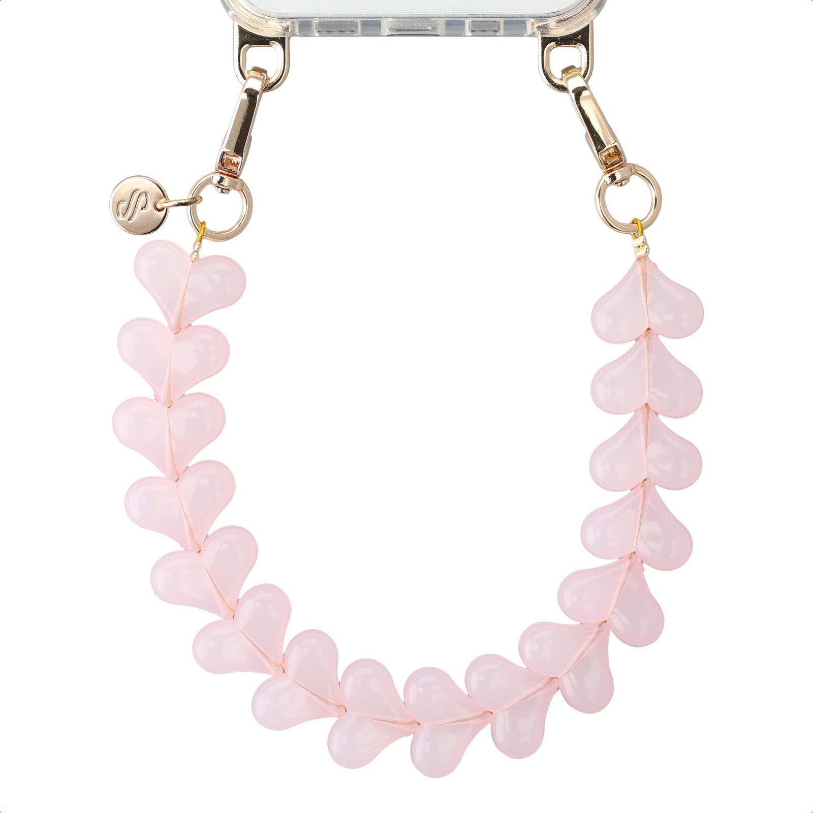 Selencia Lova Hartjes Polskoord - Milky Pink