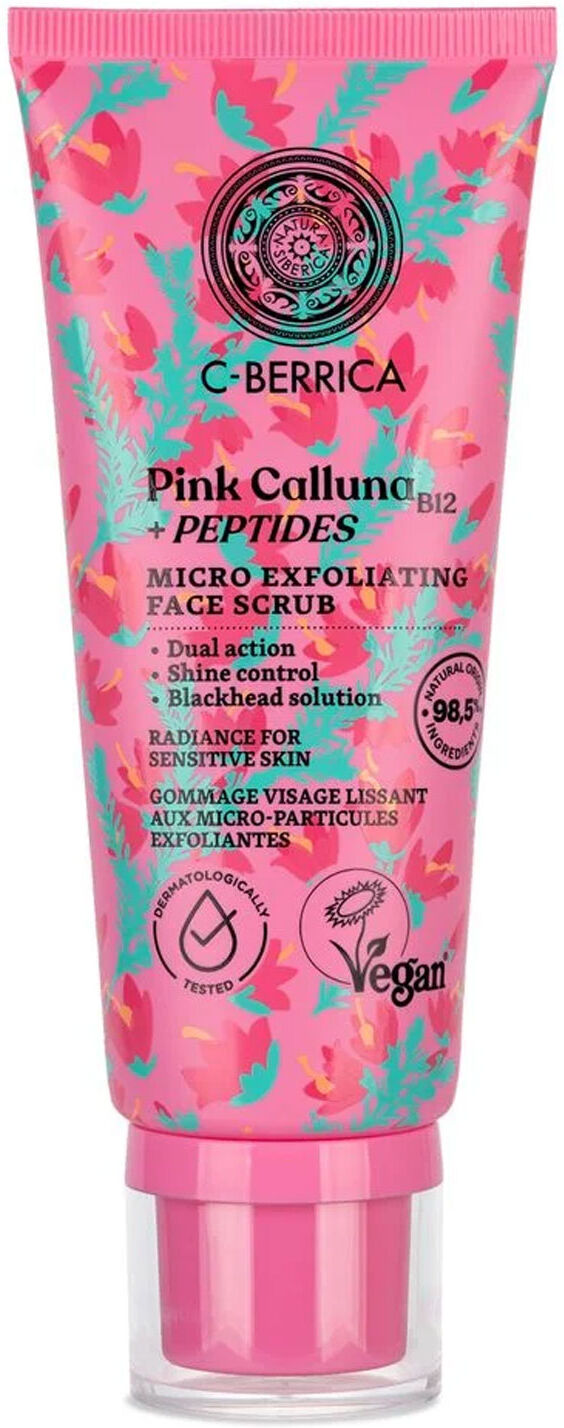 NATURA SIBERICA C-Berrica Pink Calluna Micro Exfoliating Face Scrub 100ml