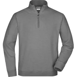 Zip-Sweatshirt "JN352" - M - sports grey