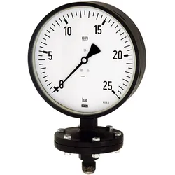 Riegler, Infrarotthermometer, Plattenfedermano, Robust., G 1/2 radial unten, -1/+1,5 bar,  Ø100