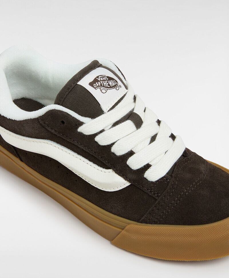 Sneaker VANS "Knu Skool", Damen, Gr. 44, braun (d4c, baby turkish coffee), Leder, Schuhe Sneaker, unisex d4c, baby turkish coffee 44