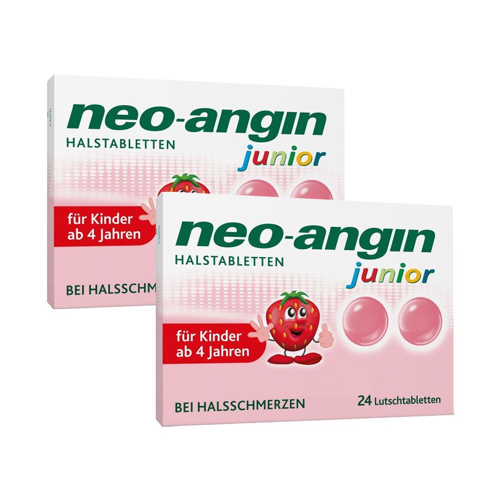 Neo-Angin junior Halstabletten Doppelpack 2x24 St Lutschtabletten