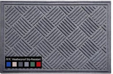 A1 Home Collections New All Weather Superior Dirt and Moisture Absorbing Polypropylene Door Mat with Non-Slip Backing