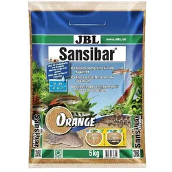 JBL Aquaristik und Terraristik Sansibar Orange, Ø 0.1-0.6 mm, orange, 5 kg (Dekoration, sonstige Gegenstände), Aquarium Dekoration