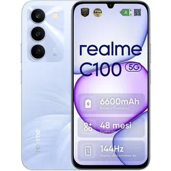 realme C100 5G 256GB Lila (256 GB, Blooming Purple, Lila, Purple, Violett, 6.80", Dual SIM, 5G), Smartphone, Violett
