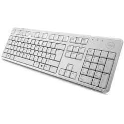 Neue Dell KB212 QuietKey USB Tastatur Grau QWERTY (+Aufkleber) BOX