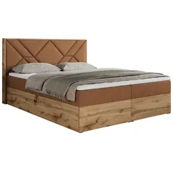 BOXBETT GUNAR - 140/200 Orange Struktur - H3