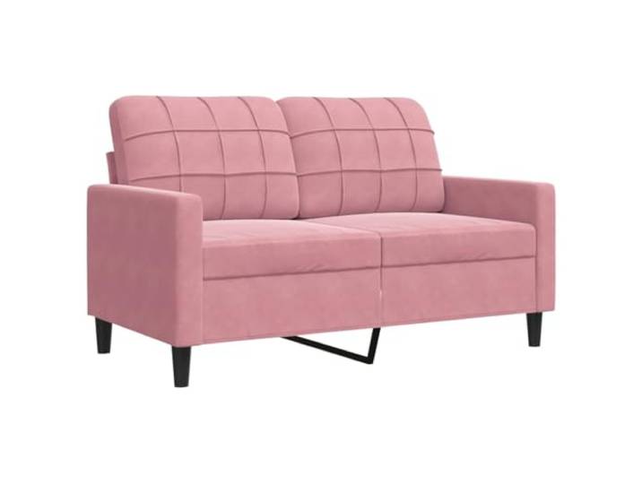 GHVBNMF 2-Sitzer-Sofa Samt Couch Polstersofa Rosa 120 cm Sitzbreite Weicher Samtbezug und stabiles Metallgestell bringen Stil und Komfort ins Wohnzimmer oder Jugendzimmer.