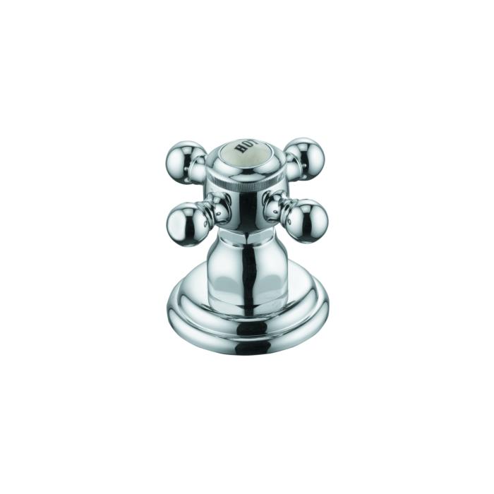 Kludi 1926 Seitenventil 518180520 Standmontage, Markierung: Hot, chrom