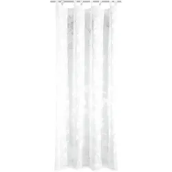 Sehlbach, Vorhang, Fertiggardine mit Schlaufen Voile Blumen (245 x 135 cm)