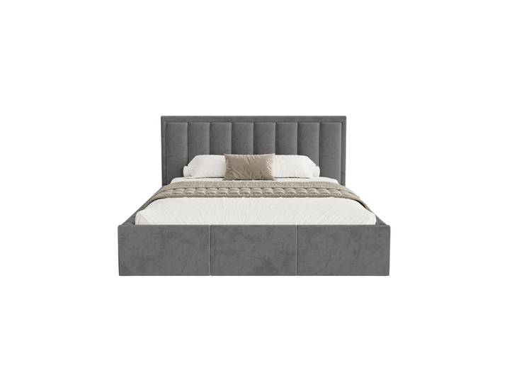 Fedve Polsterbett Sitia 140x200 cm, Grau, 140x200 cm, Schlafzimmer, Betten, Polsterbetten