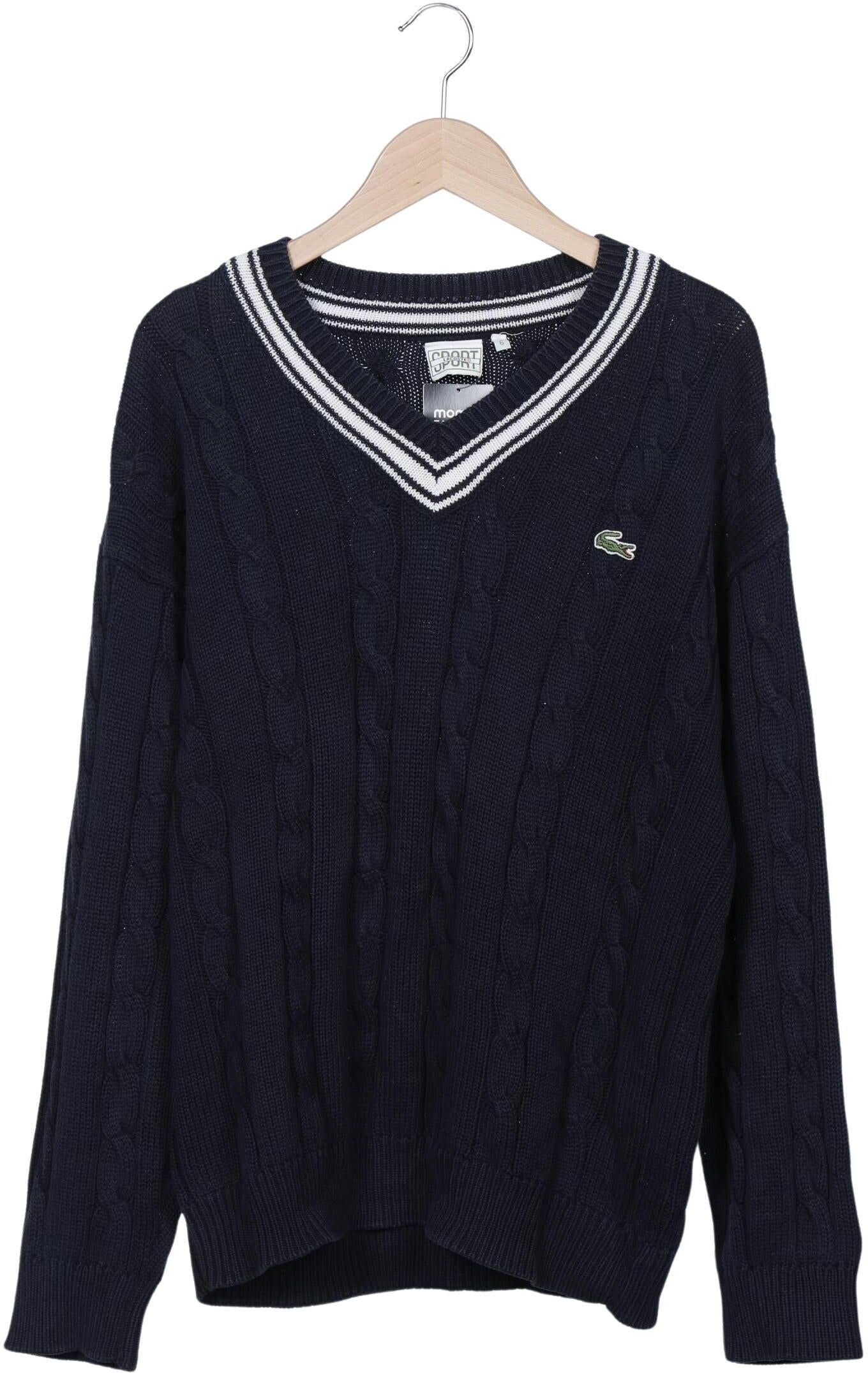 Lacoste Sport Herren Pullover, Marineblau, Gr. XL, Baumwolle - Second Hand