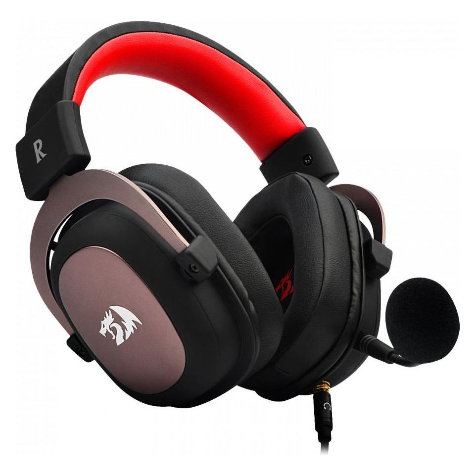 Redragon H510 Zeus Headset Wired Head-band Gaming USB Type-A Black, Pink, Red (Kabelgebunden) (RED-H510-1)