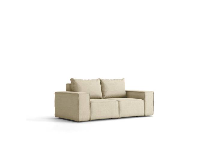 Kaiser Möbel Gartensofa Sofa Für Den Garten Sonne Beige, Holz, Füllung: Komfortschaum, 180x73x88 cm, Gartenmöbel, Loungemöbel, Gartensofas & Loungesofas