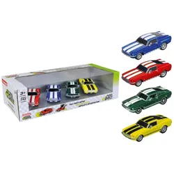 Carrera Rückziehfahrzeug Pull & Speed Ford Mustang 67 Pack of 4, 1:43, 15813031