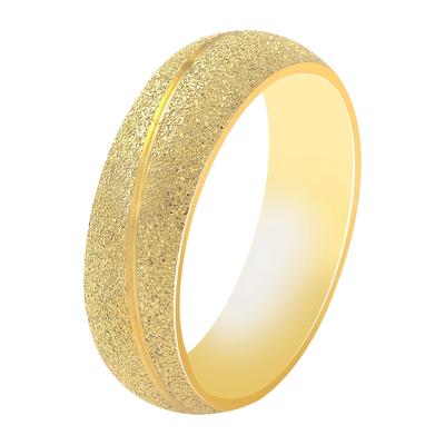 Partnerring AKZENT "Luian, Ionenplattierung" Gr. 58, gold (goldfarbig), Fingerringe, Herren, 58, Edelstahl