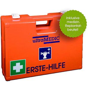 Ultramedic Erste-Hilfe-Koffer ultraBOX WERKSTATT, DIN 13157, Zusatz für Werkstatt