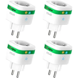 Nous, Smart Plug, A7Z smarter Stecker ZigBee 4er 3680W/16A/Messung 4er Pack