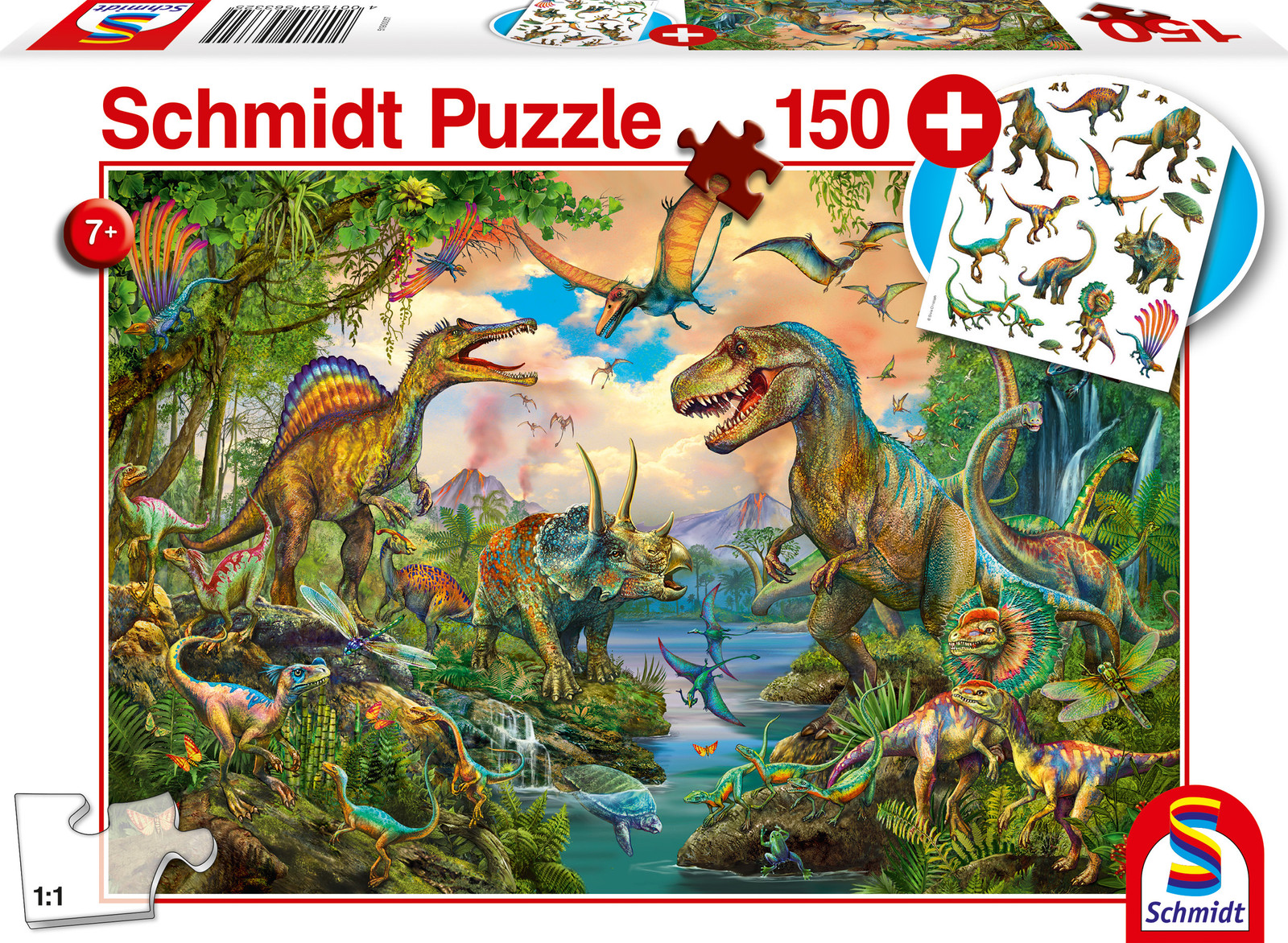 Schmidt Spiele Wilde Dino's 150 stuks