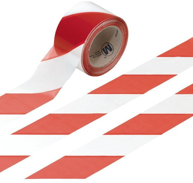 Fervi 0043 Nastro segnaletico rosso e bianco