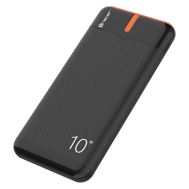 Tracer 47513 EnerGo 10000mAh Power Bank schwarz/orange (10000 mAh, 37 Wh) (TRABAT47513)