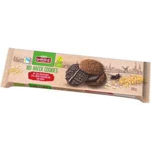 Lambertz Kekse Hafer Cookies BIO, laktosefrei & vegan, mit Zartbitterschokolade & Kakao, 200 g