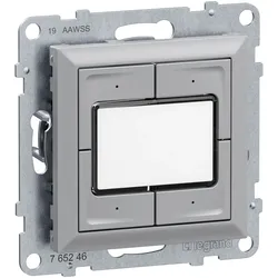 Legrand 765246 SEANO 4-fach Elektroniktaster 0  24V in der Farbausführung Al