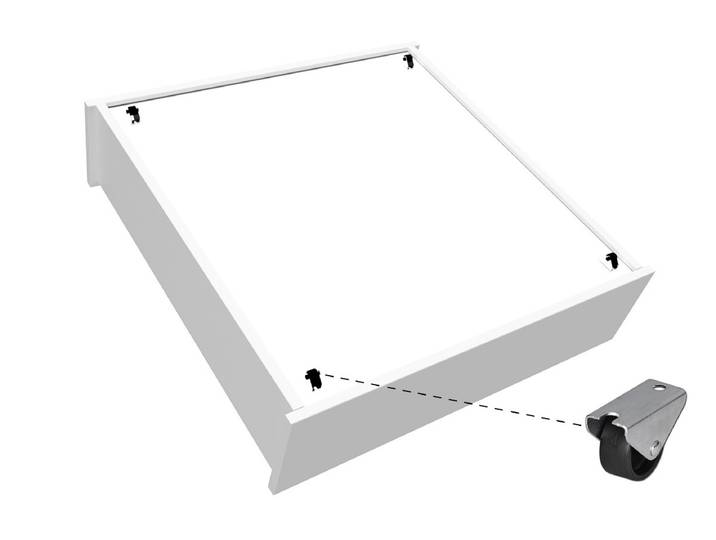 Lit 90x190 simple avec tiroirs de rangement Malo list: 90x190 90x190 Blanc