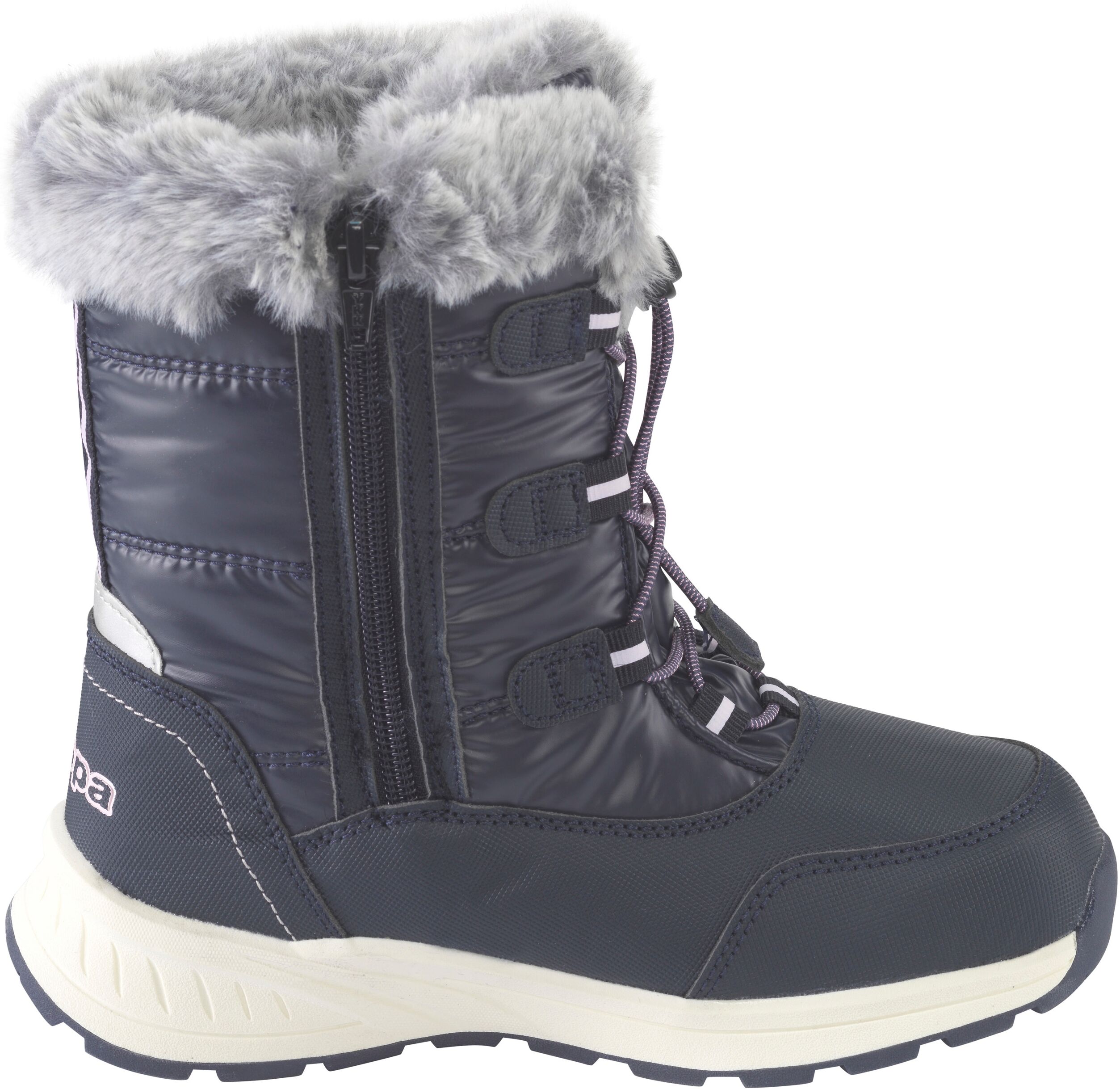 Winterboots KAPPA "Ruth", Mädchen, Gr. 33, gefüttert, blau (navy, rose), Synthetik, Schuhe Winterboots, Winterschuhe, Winterstiefel, Snowboots, gefüttert, wasserdicht navy, rose 33, gefüttert