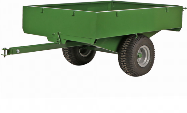 Francini FQ6 - Remorque en acier pour tracteur tondeuse - 150x110(h 25 cm)