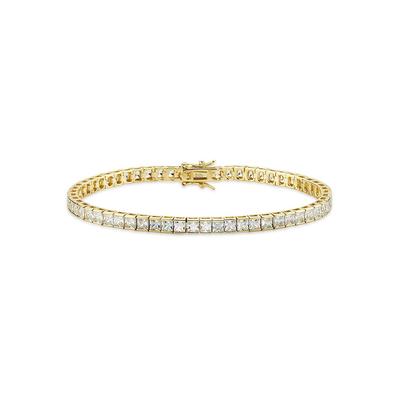 Armband BRUNO BANANI "Schmuck Geschenk Silber 925 Armschmuck Armkette Tennisarmband Gold" Gr. 19, gold (gelbgoldfarben, kristallweiß, kristallweiß), Armbänder, Damen, 19, Silber 925 (Sterlingsilber), Armband, mit Zirkonia (synth.)