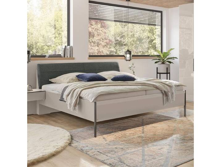 Musterring Bett San Antonio Komfort Champagner 180x210cm Sand modern, Mit Kopfteil höhenverstellbar