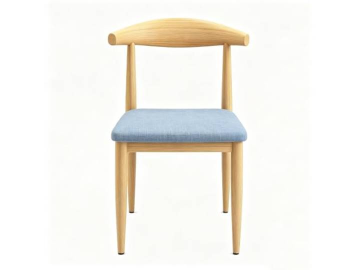 Moderner Esszimmerstuhl, Stapelbarer Küchenstuhl, Mit Gepolstertem Sitz Ergonomische Beistellstühle, Stabile Metallbeine, For Zuhause, Küche, Restaurant, Café(Blue)
