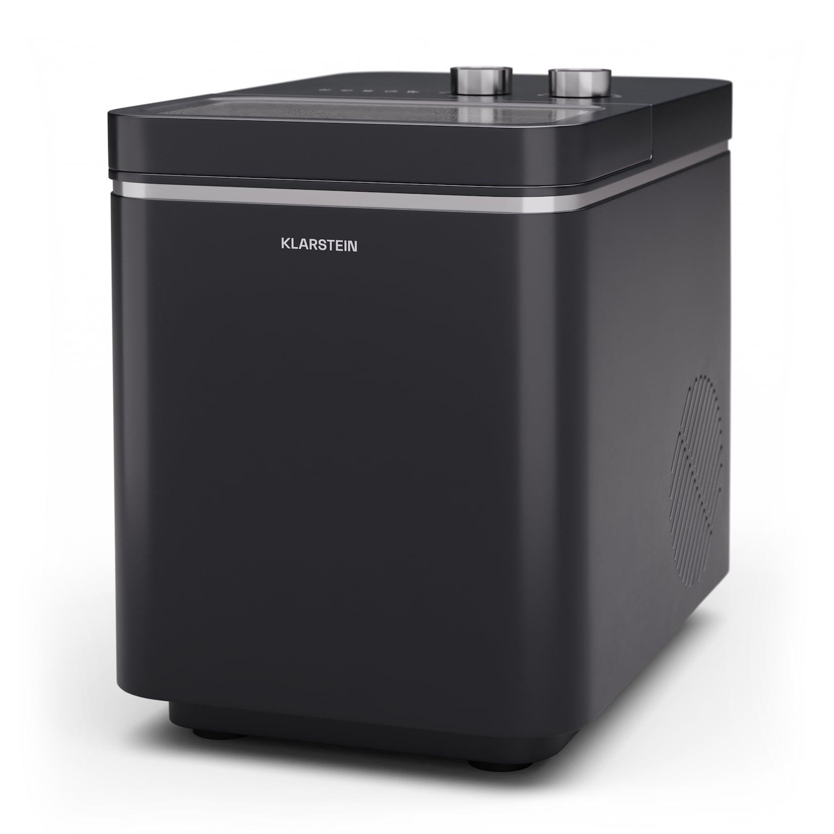 IceCraft Eismaschine 2 Modi 1,3 Liter Kaltwasser automatische Reinigung 12kg/24h Schwarz