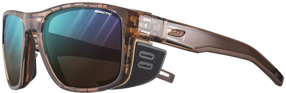 Julbo  - Shield M Translucide Brillant Marron Marron Mat Reactiv 2-4 - Lunettes de soleil