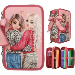 TOPModel 3 Fach Federtasche LEOHEART