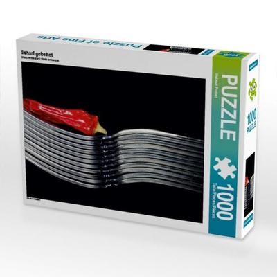 CALVENDO Puzzle Scharf gebettet | 1000 Teile Lege-Größe 64x48cm Foto-Puzzle für glückliche Stunden
