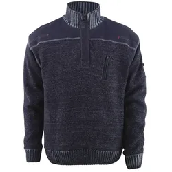 Strickpullover "NAXOS" Frontline - XXL - blaugrau