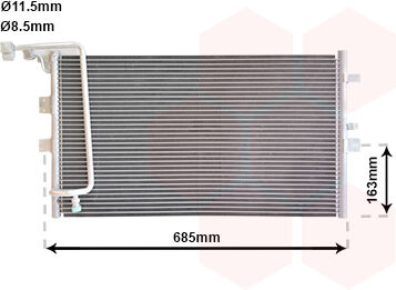 Van Wezel Kondensator, Klimaanlage 47005039 Für Saab