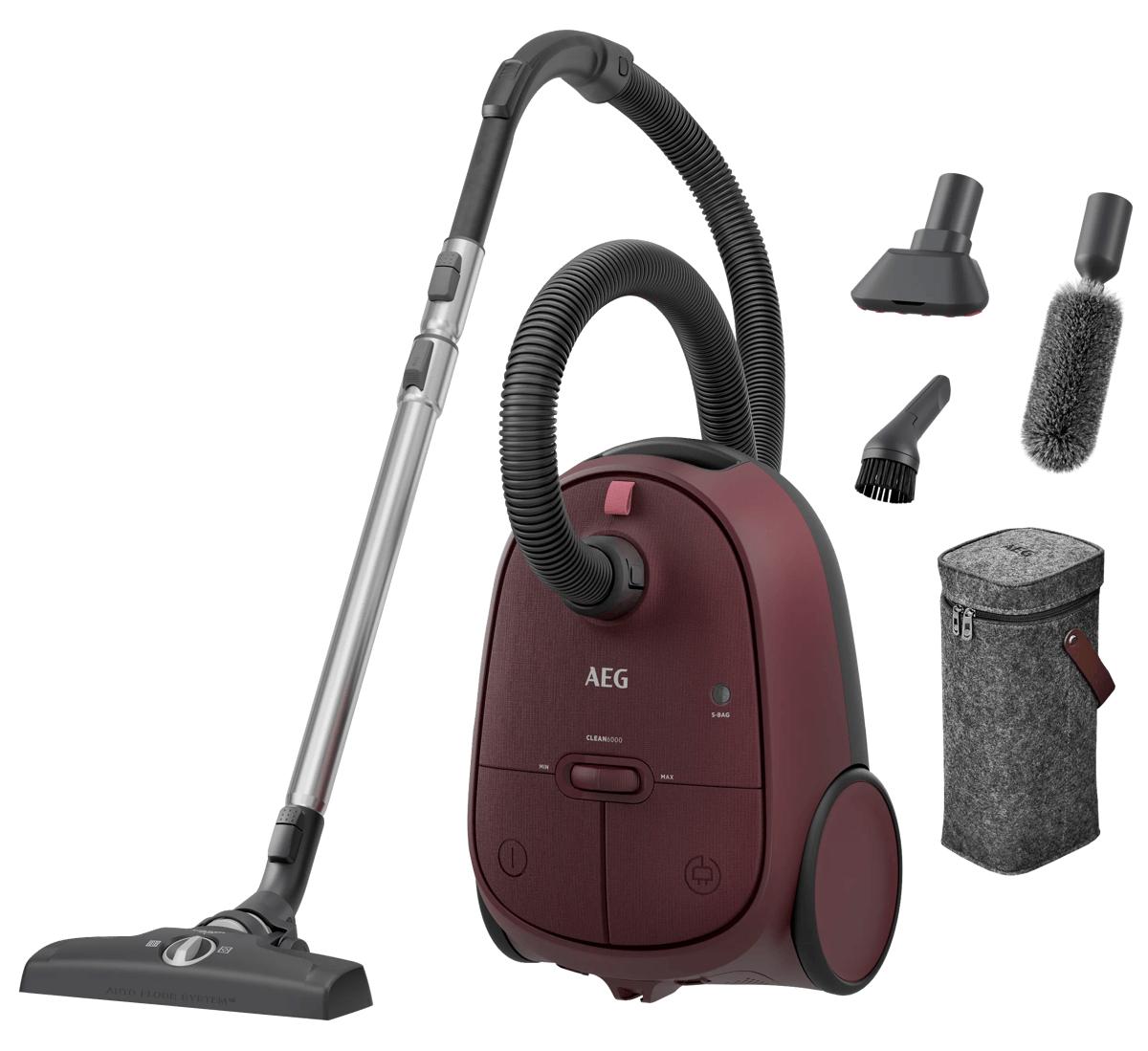 AEG CLEAN 6000 Staubsauger mit Beutel AB61CDRTD Rot