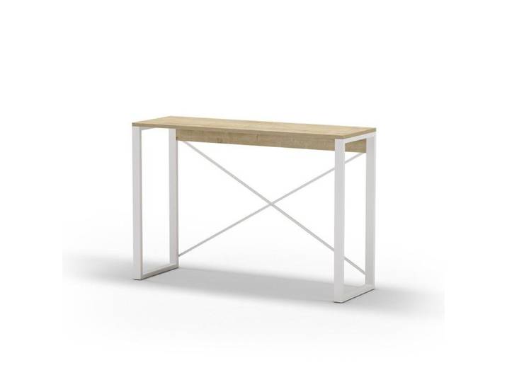 CALICOSY - Console 110 cm - ARCHIE - Chêne artisan / blanc