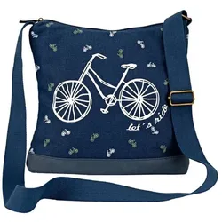 Shoulder Bag Let's Ride navy 218