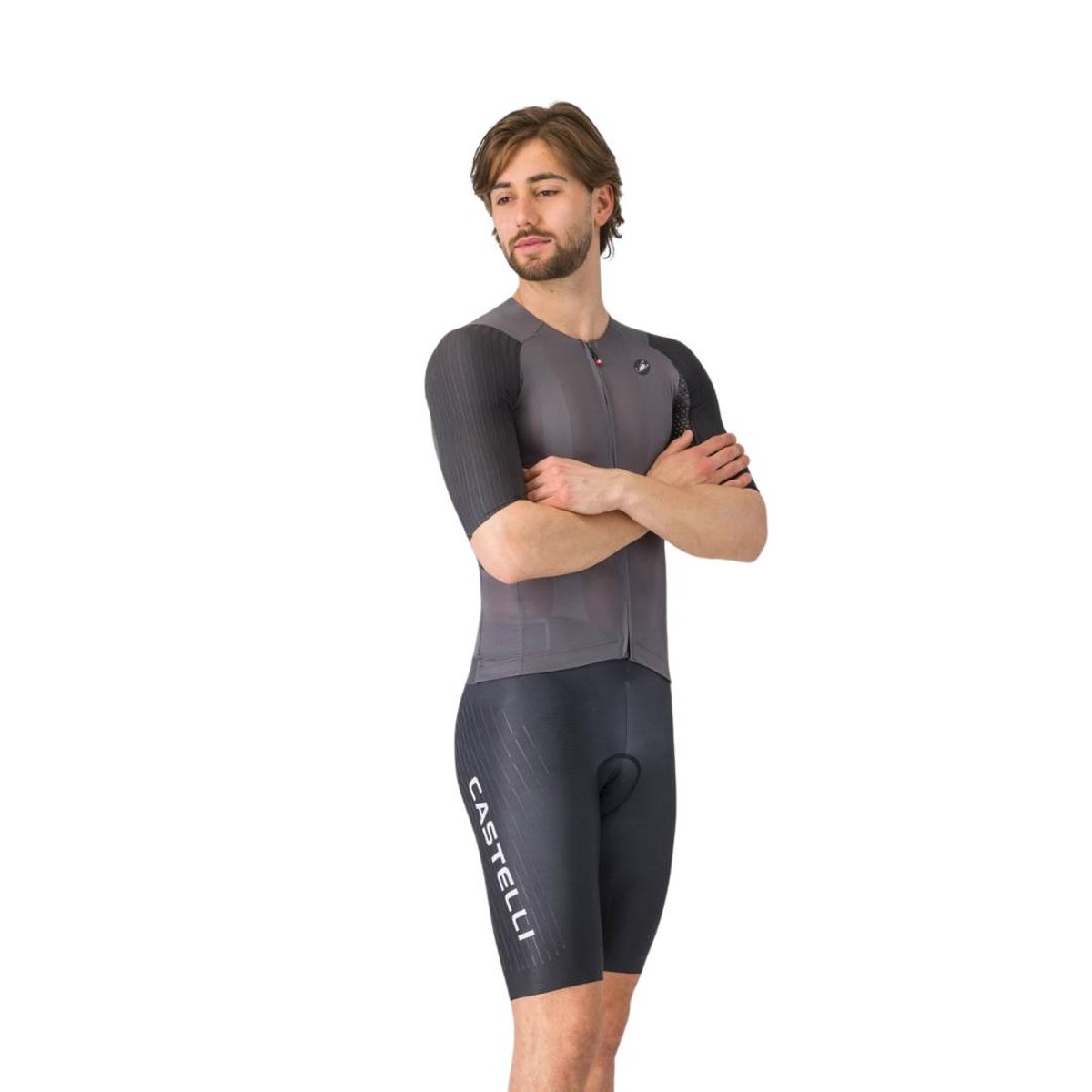 Culote Castelli Free Aero Race S Kit Preto Branco, Tamanho M Homem