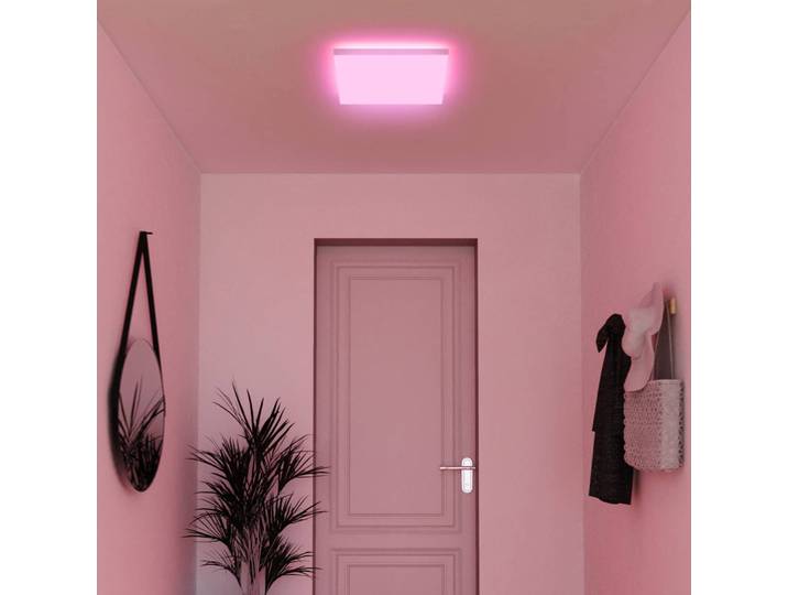 tint Smart Home Deckenleuchte Loris, dimmbar, weiß / opal, für Wohn- / Esszimmer, Aluminium, Modern