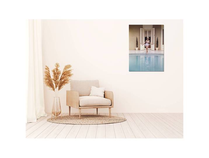 Bild Touching water with foot Metal: Aku-Dibond Multicolor 60 x 80cm