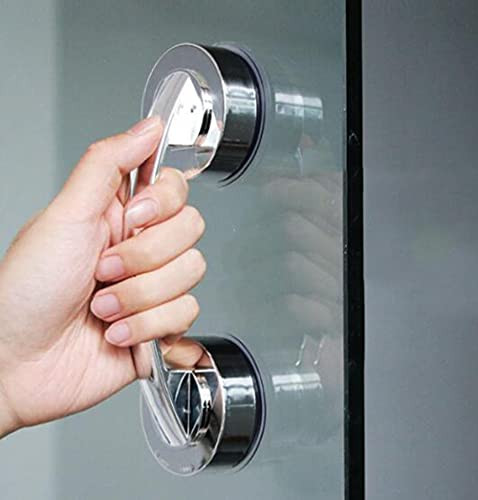 Sterke zuignap handgreep voor douche, badkamer en kasten - Zilver - Geen boren nodig