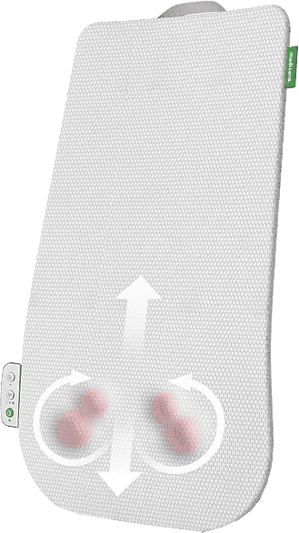 Masajeador - Medisana MC 600, Cervical y Espalda, Shiatsu con Superficie de Masaje Extra Grande, Función Calor, Blanco