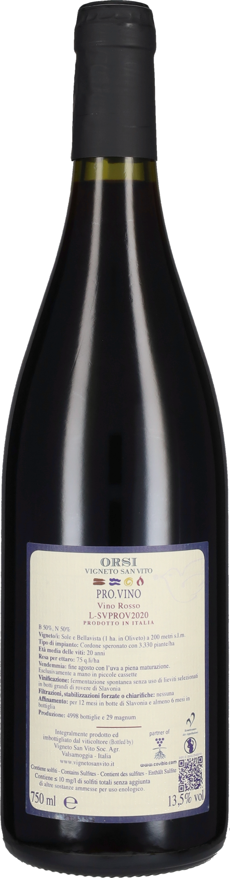 Pro.Vino' Orsi - Vigneto San Vito 2020